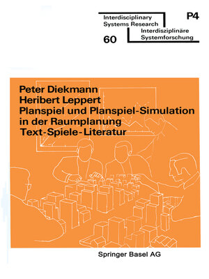 cover image of Planspiel und Planspiel-Simulation in der Raumplanung